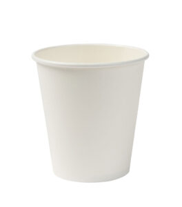 Bioco 20 pahare albe din carton, biodegradabile si compostabile, 200cc