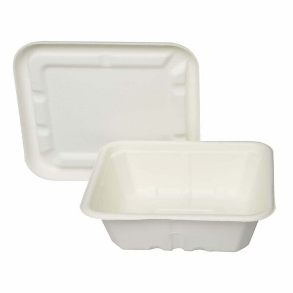 Bioco 50 caserole biodegradabile 750ml, capac detasabil inclus - imagine 2