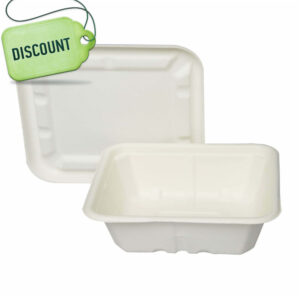 Bioco 50 caserole biodegradabile 750ml, capac detasabil inclus