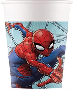 Procos 8 pahare carton FSC, decor Spiderman, capacitate 200cc