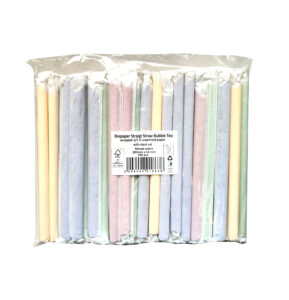 Bioco 100 paie hartie color FSC Mix Bubble Tea, ambalate individual, 200x12mm.