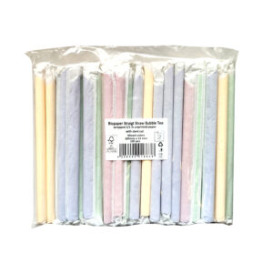 Bioco 100 paie hartie color FSC Mix Bubble Tea, ambalate individual, 200x12mm.