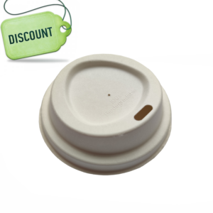 Bioco 50 capace standard 80mm, albe, carton, biodegradabile