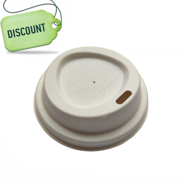 Bioco 50 capace standard 80mm, albe, carton, biodegradabile