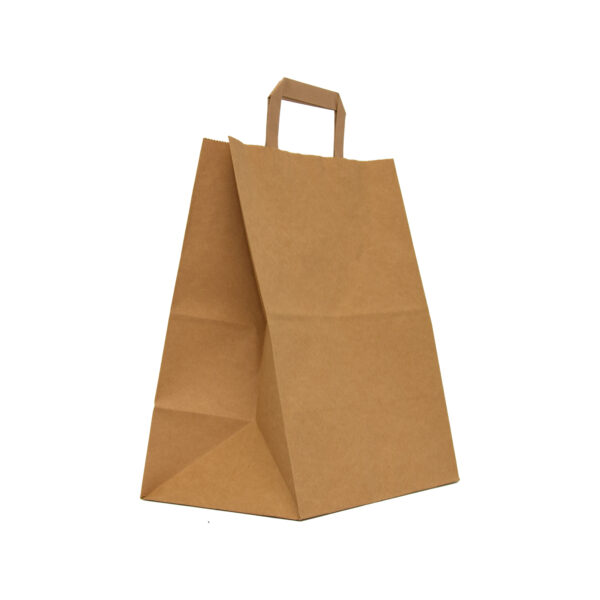 25 pungi hartie kraft, cu maner, 16x27x29cm