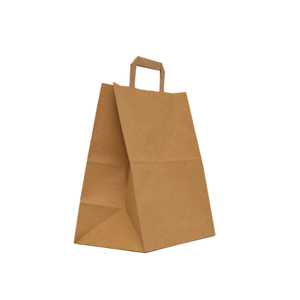 25 pungi hartie kraft, cu maner, 11x22x28cm