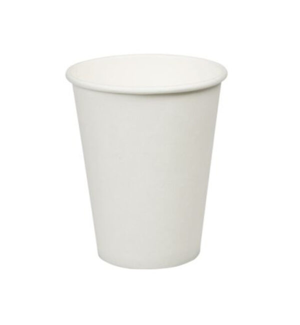 100 pahare albe carton 7oz