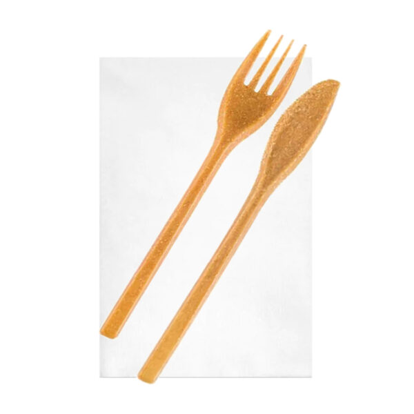 Set Bis WPC 18cm (furculita+cutit+servetel) - imagine 2