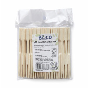 Set 100 furculite bambus, 9cm