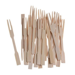 Set 100 furculite bambus, 9cm